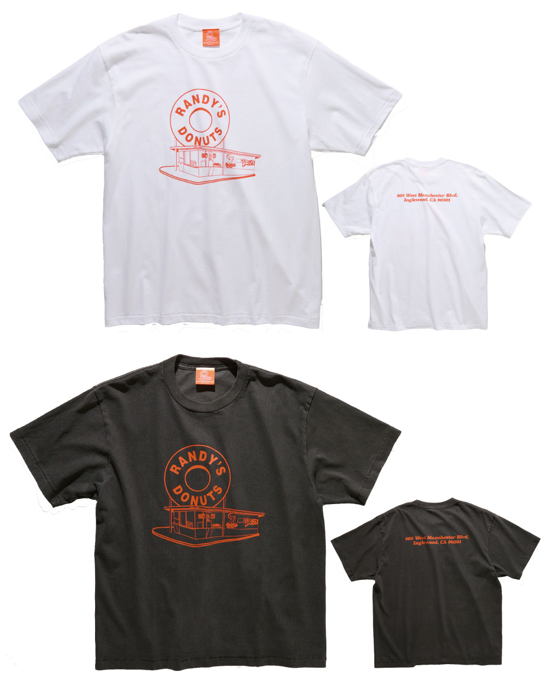 【Daytona Park、FREAK’S STOREの一部店舗限定】「INGLEWOOD SHOP ILLUST TEE」（5940円）、サイズ：M/L/XL/XXL、カラー：ホワイト/チャコールグレー