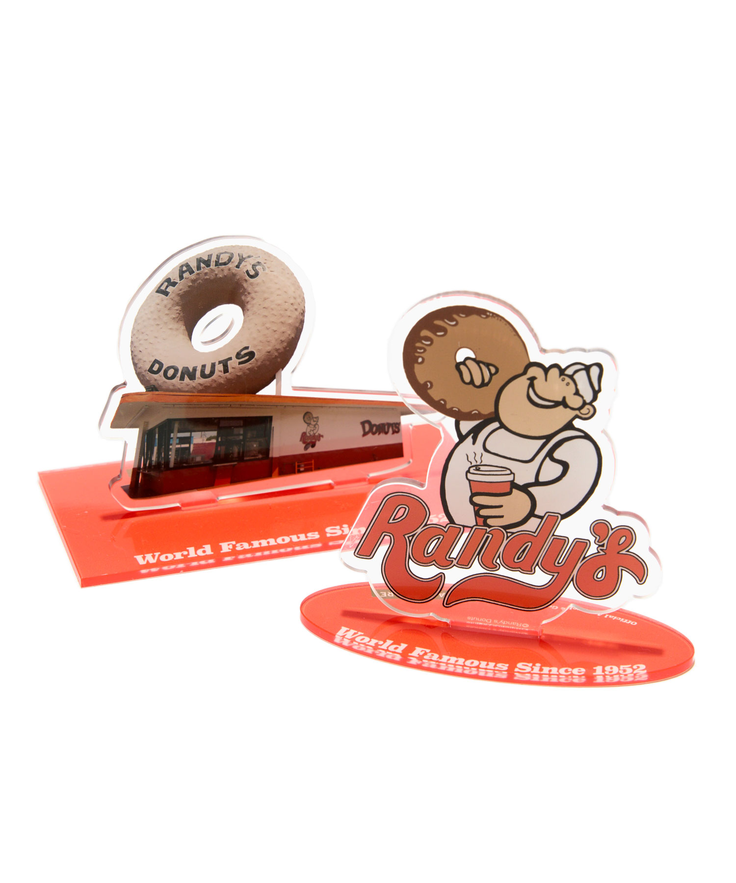 「INGLEWOOD SHOP ACRYLIC STAND」「RANDYS BOY ACRYLIC STAND」（各2750円）