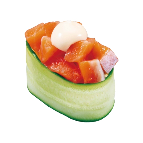 特盛サーモンぶつ（マヨ） かっぱ軍艦