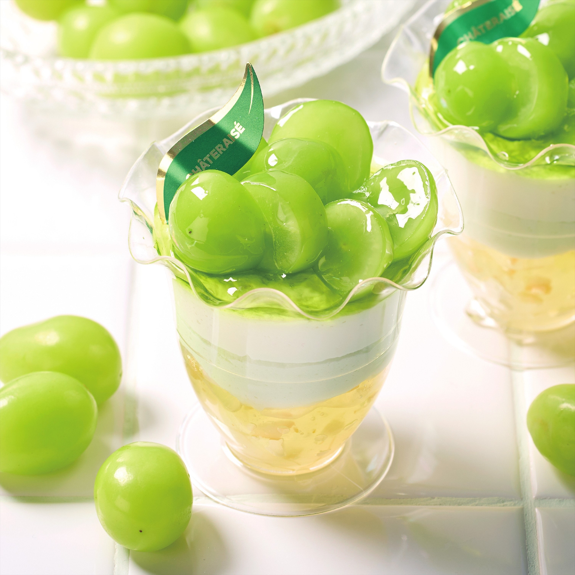 山梨県産シャインマスカットのフルーツパフェ