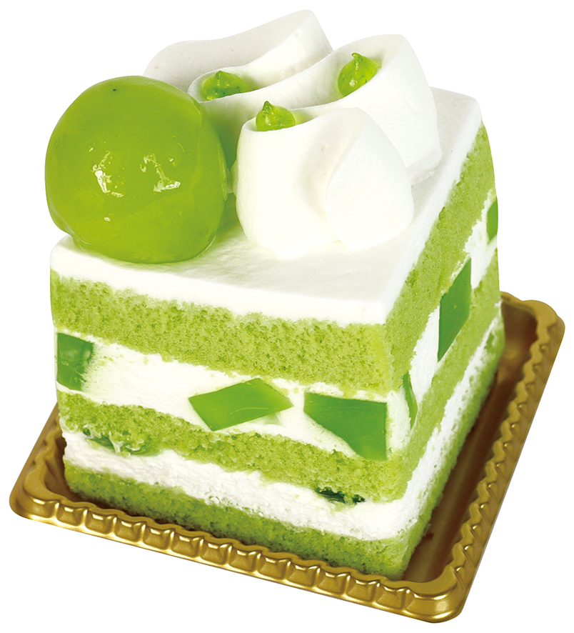 「ショートケーキ12の色物語 翡翠色のショートケーキ」（734円）
