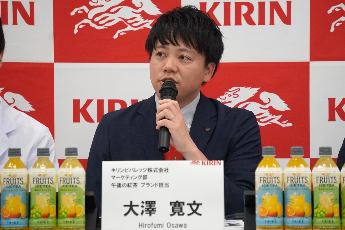 マーケティング部 午後の紅茶ブランド担当の大澤寛文氏