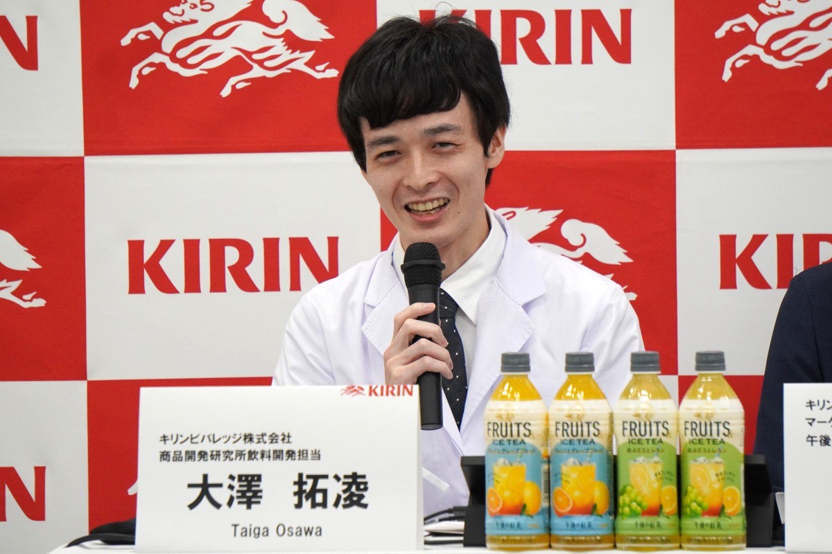 商品開発研究所 飲料開発担当の大澤拓凌氏