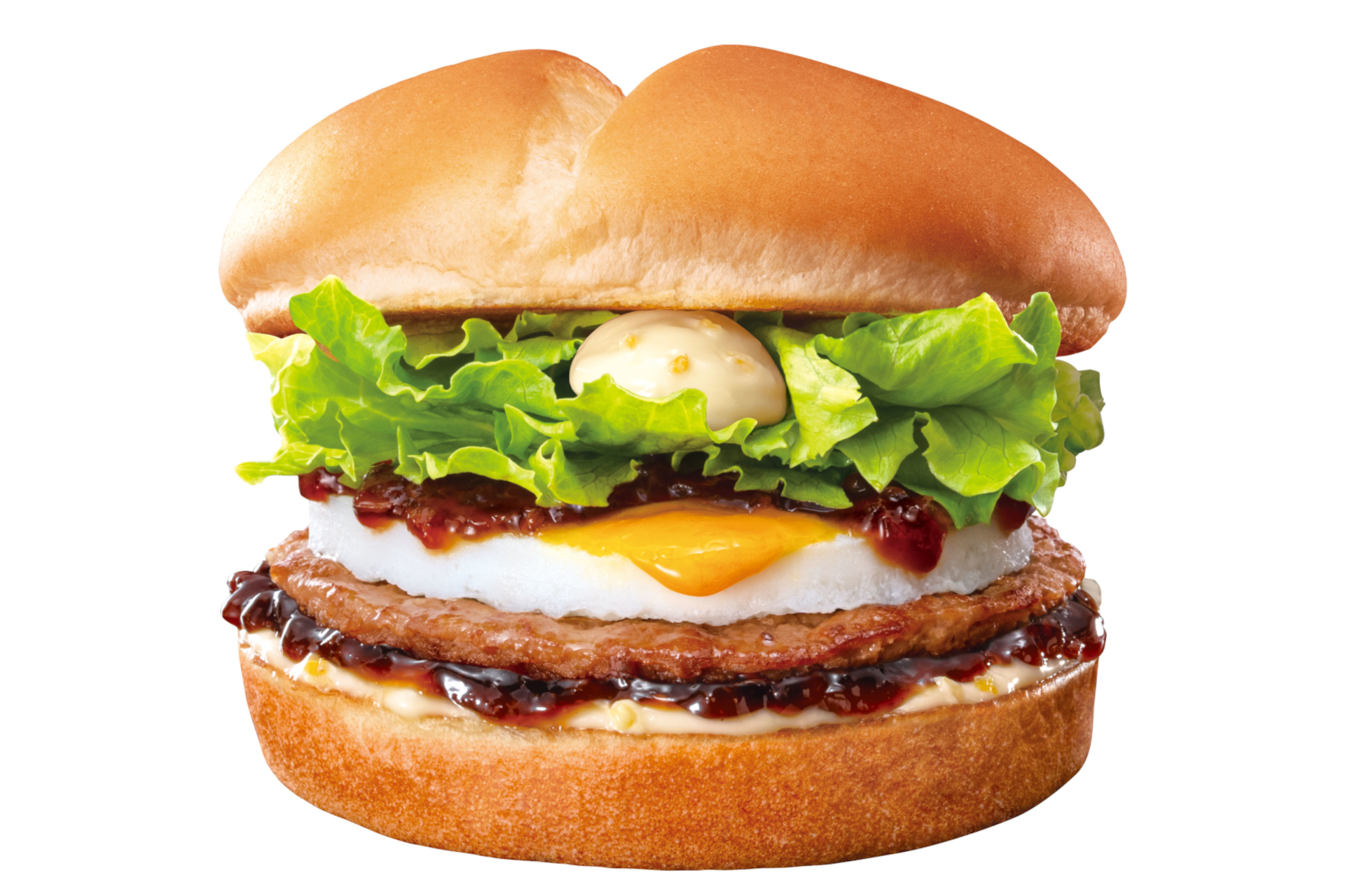 和風半熟月見 てりやきバーガー（520円）