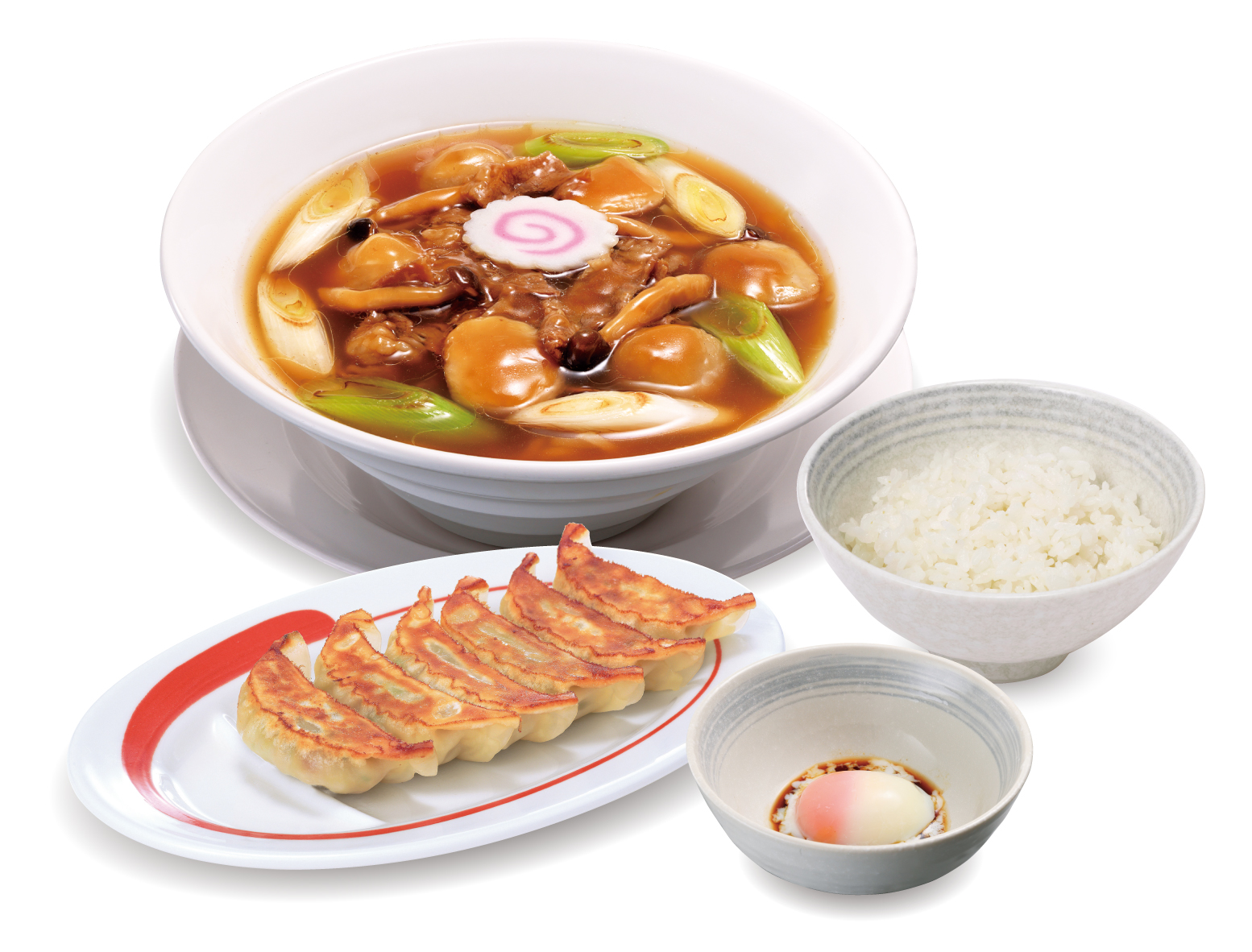 「月見餃子セット」（1290円）