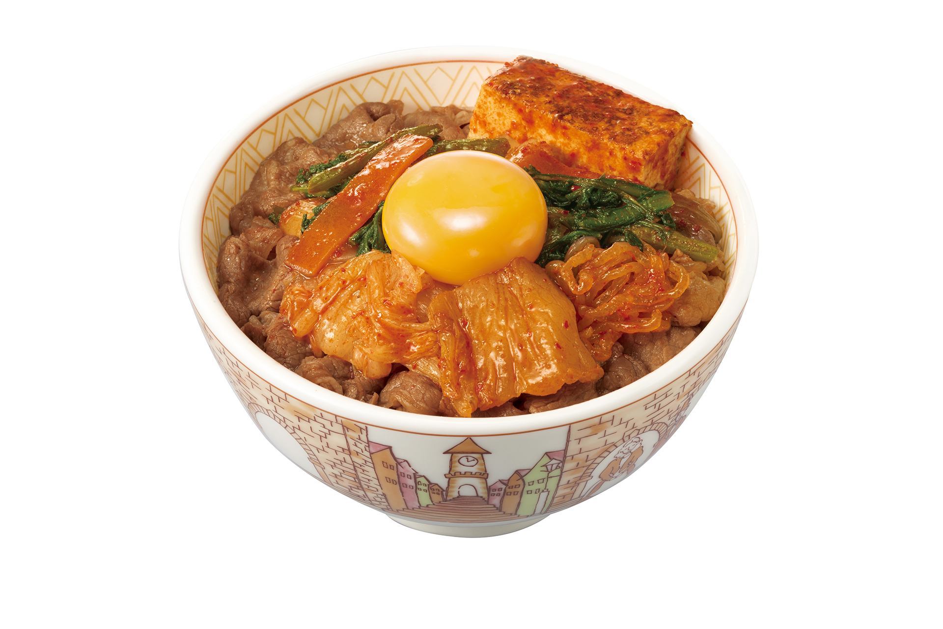 「月見辛旨すきやき牛丼」