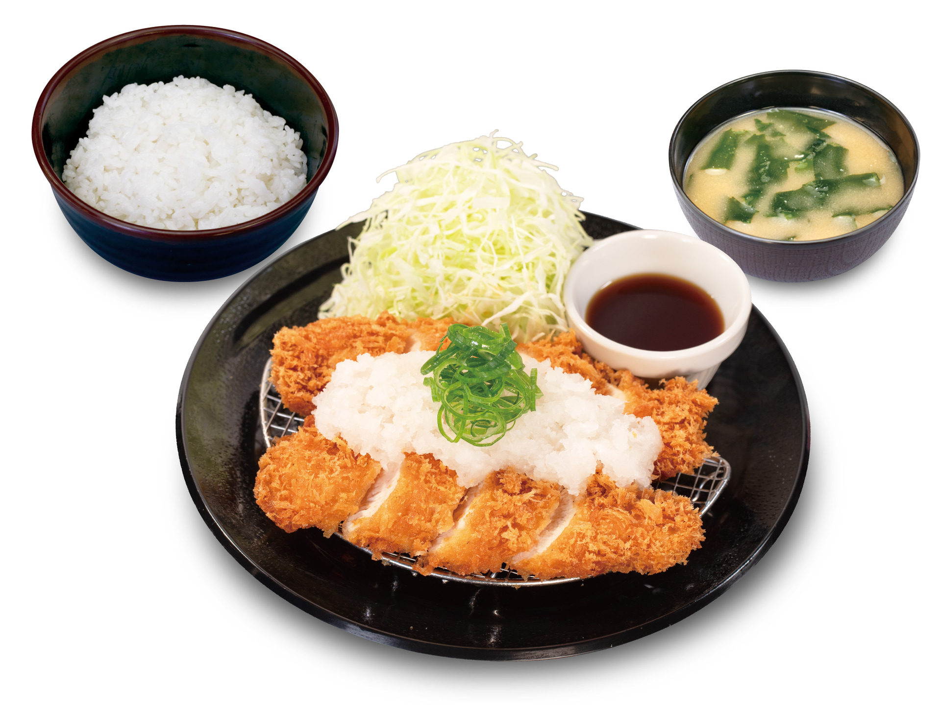 鬼おろしポン酢チキンむねかつ定食