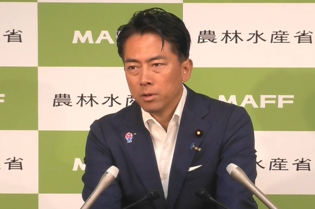 説明する小泉進次郎農林水産大臣（農林水産省のWebサイトより）