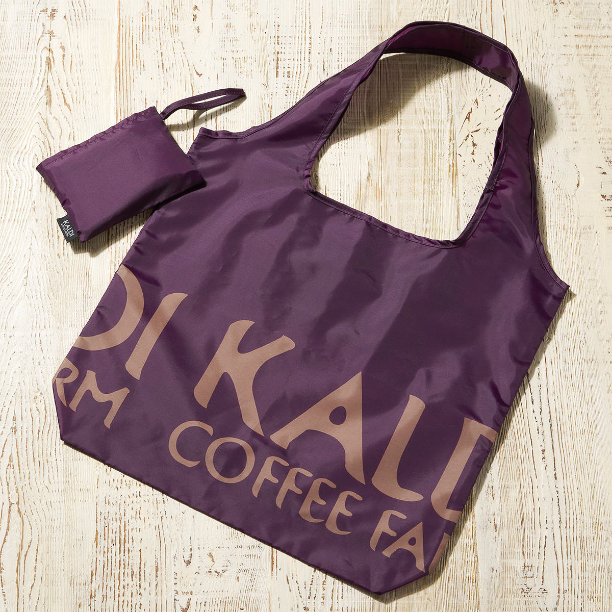 カルディコーヒーファーム「エコバッグ プラム」