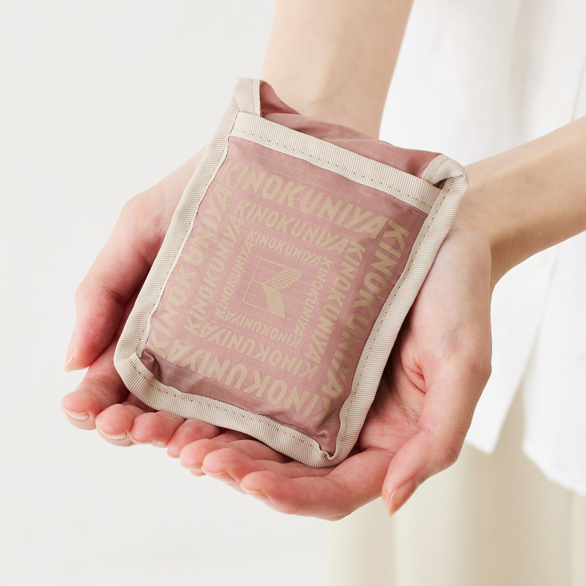 紀ノ国屋 ニューポケッタブルバッグ（オールドローズ）