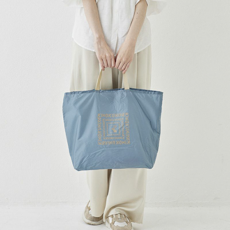 紀ノ国屋 ニューポケッタブルバッグ（スモーキーブルー）