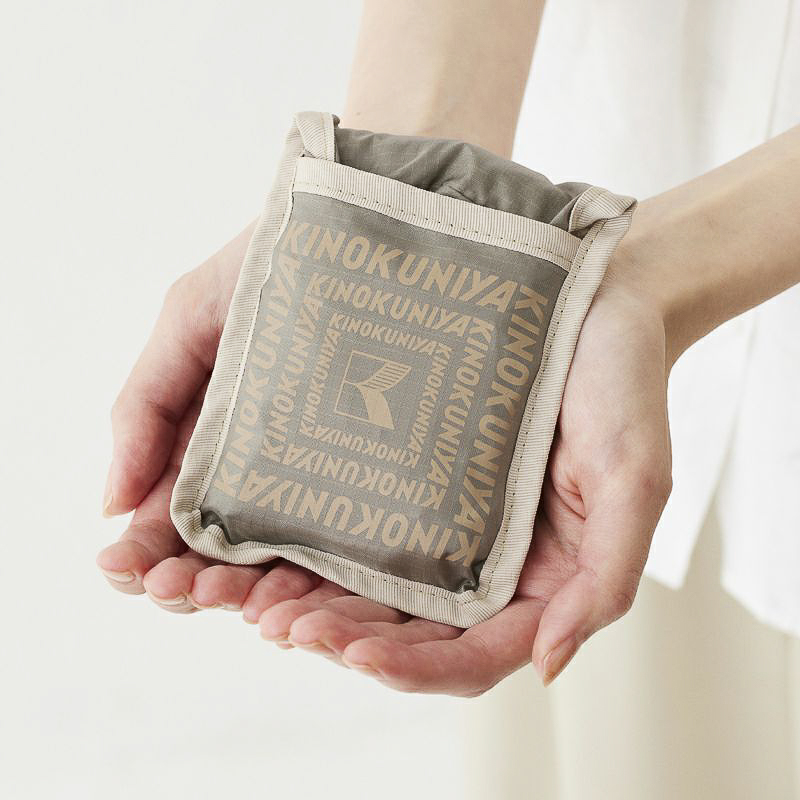 紀ノ国屋 ニューポケッタブルバッグ（グレージュ）