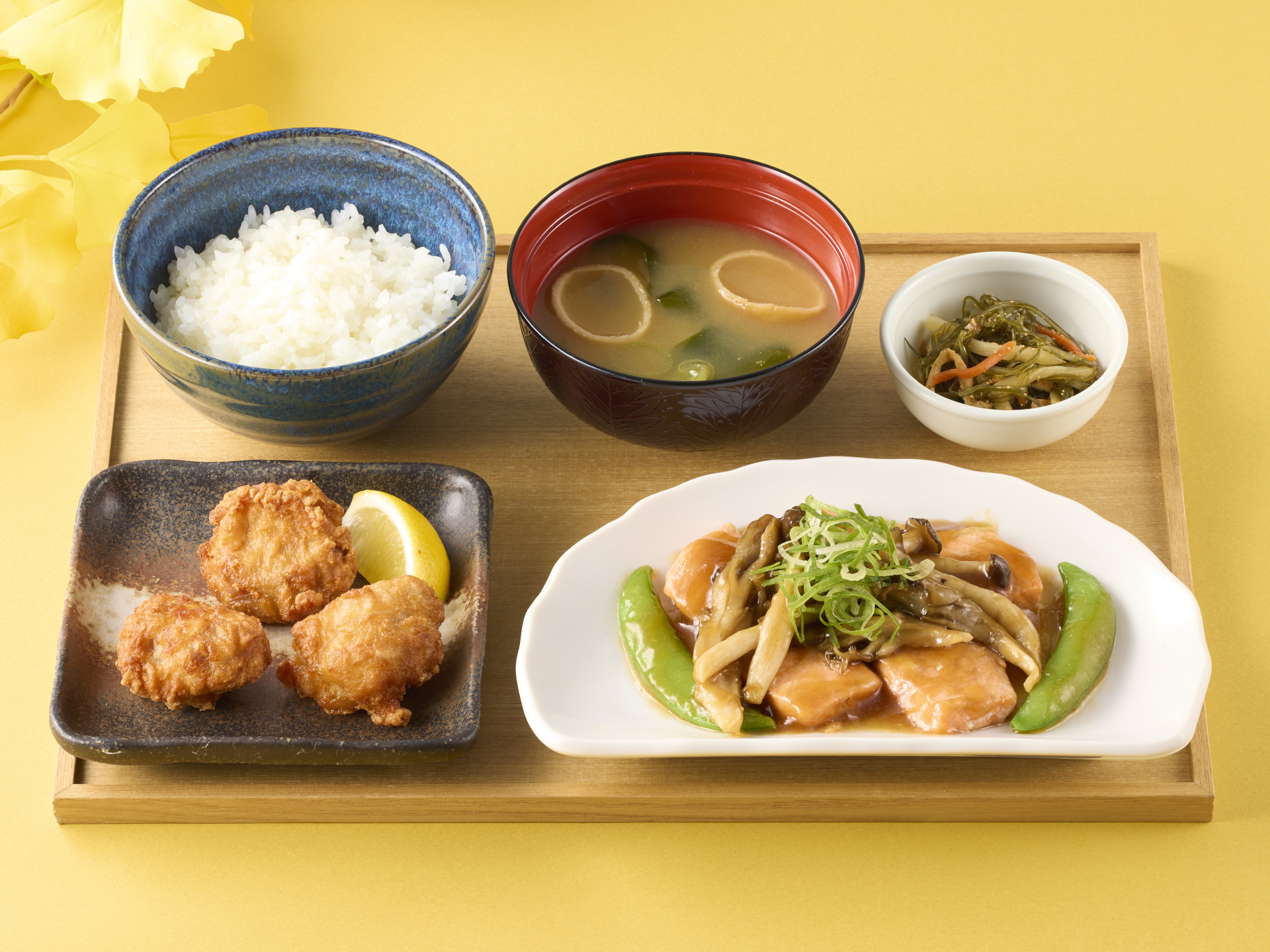 「選べるおかず＆銀鮭のきのこあんかけ膳」（1529円）