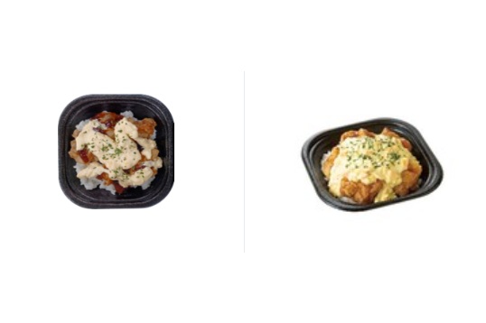 左が従来品、右がタルタル大盛！唐揚丼