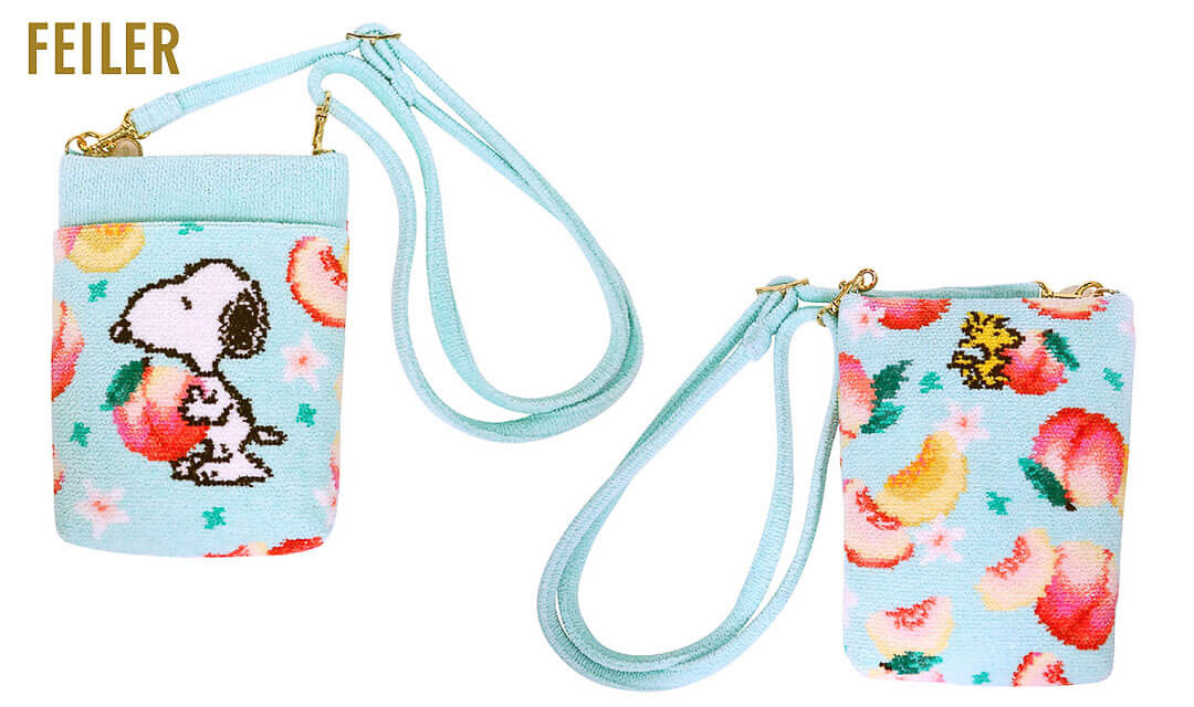 PEANUTS×フェイラー コラボ ショルダーバッグ ピーチ