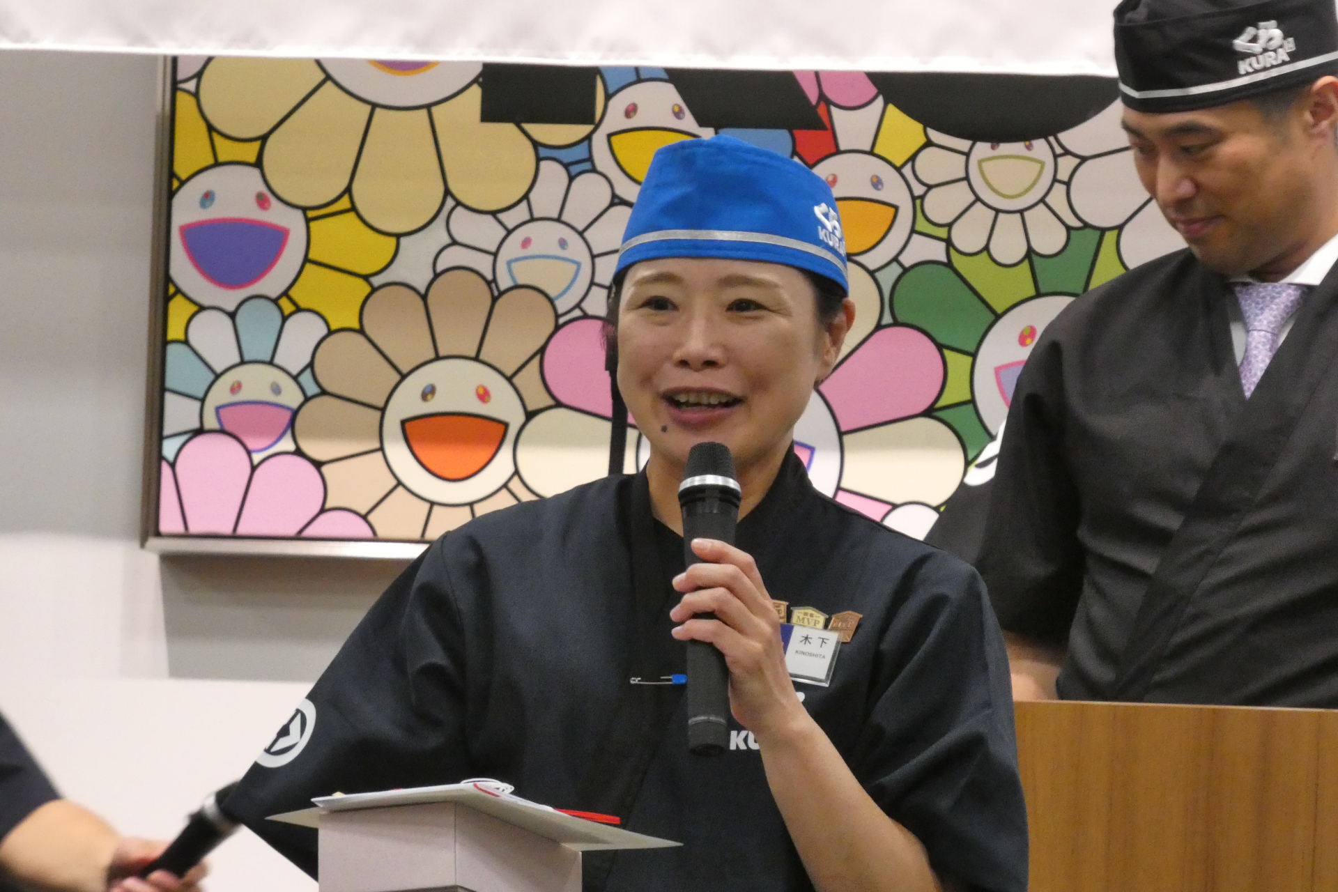 接客コンテストで金賞に輝いた津店の木下晶子さん