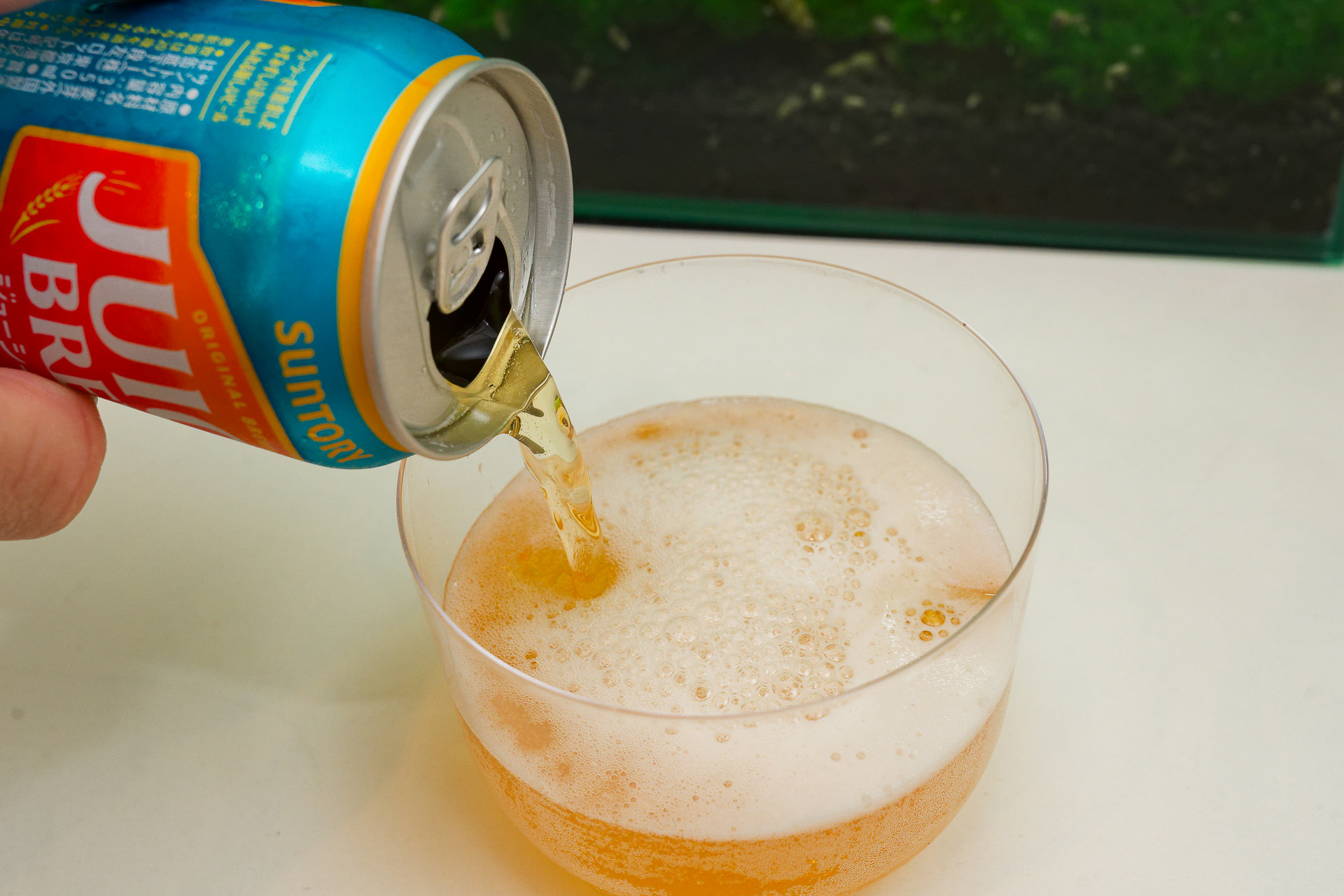 もちろんビールなので、しっかりした泡も