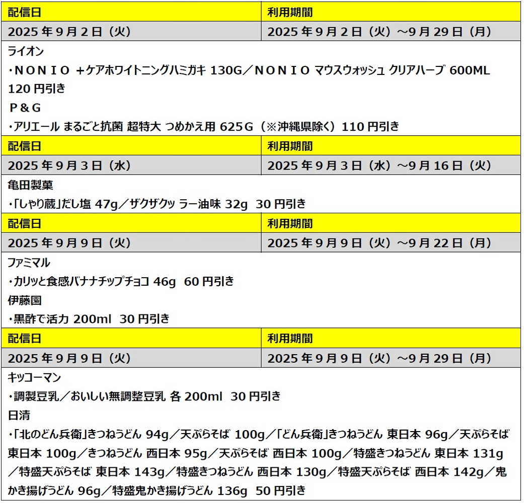 生活応援！全員もらえる割引クーポン