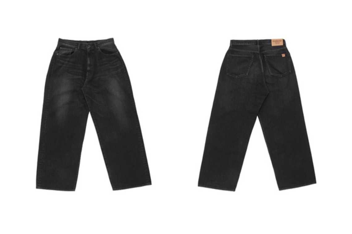 STARBUCKS STAND by BEAMS ブラックデニムパンツ