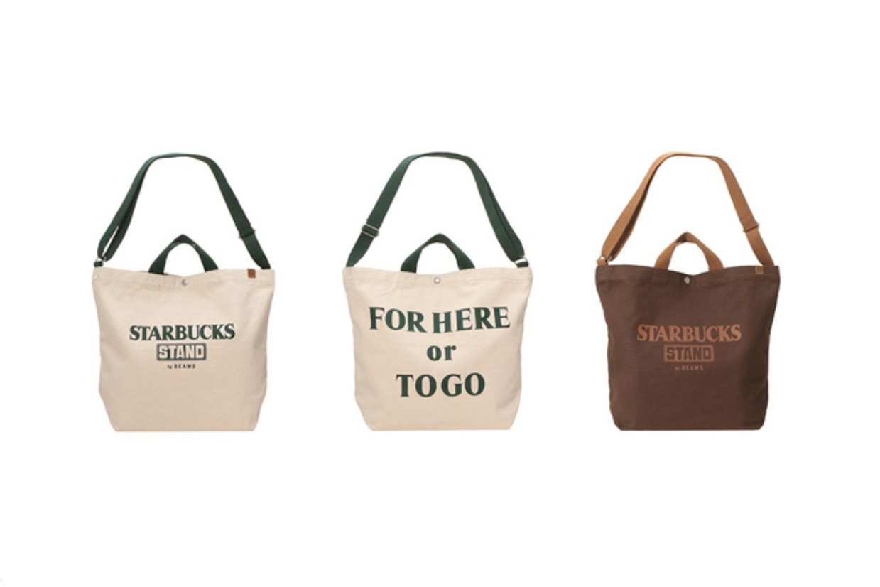 STARBUCKS STAND by BEAMS キャンバス LOGO トート