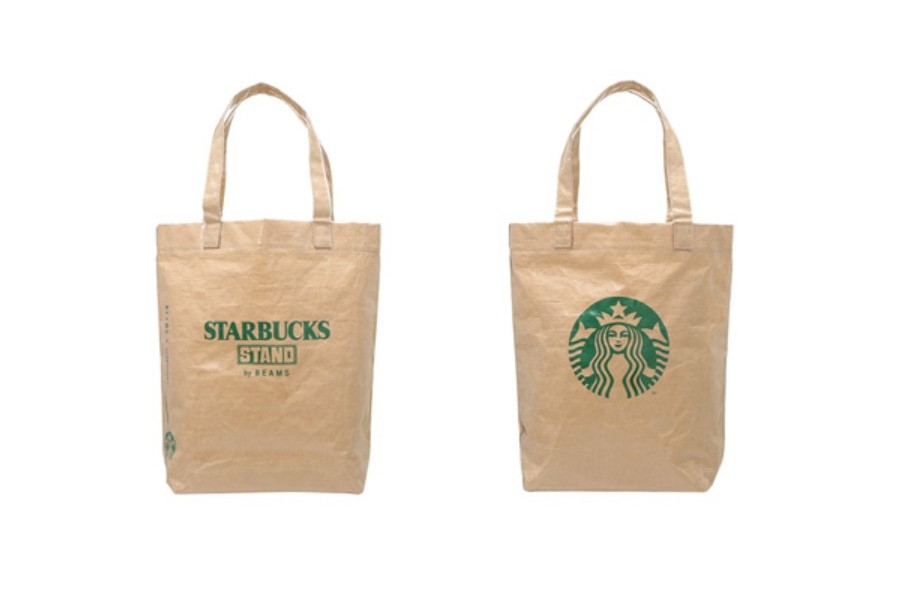 STARBUCKS STAND by BEAMS LOGO PVC ショッパートート
