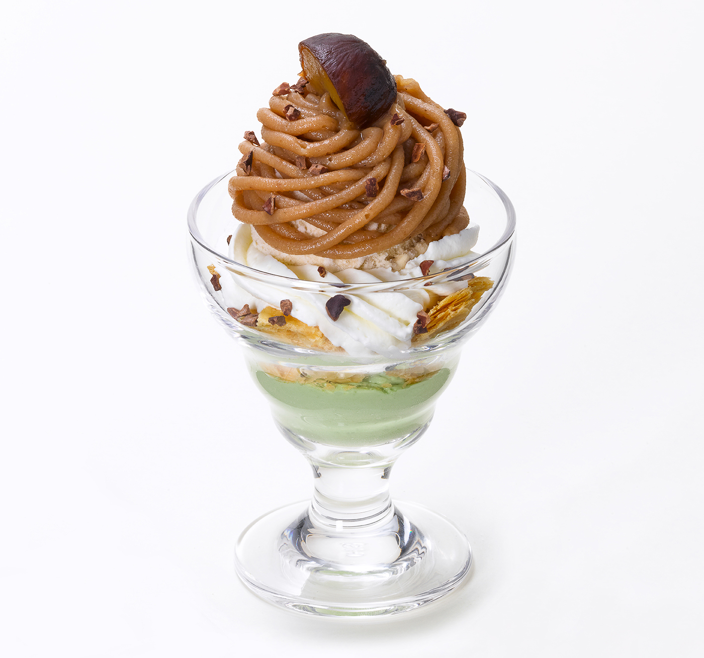 ＜季節のプチデザートセット＞プチ モンブラン・ピスターシュパフェ