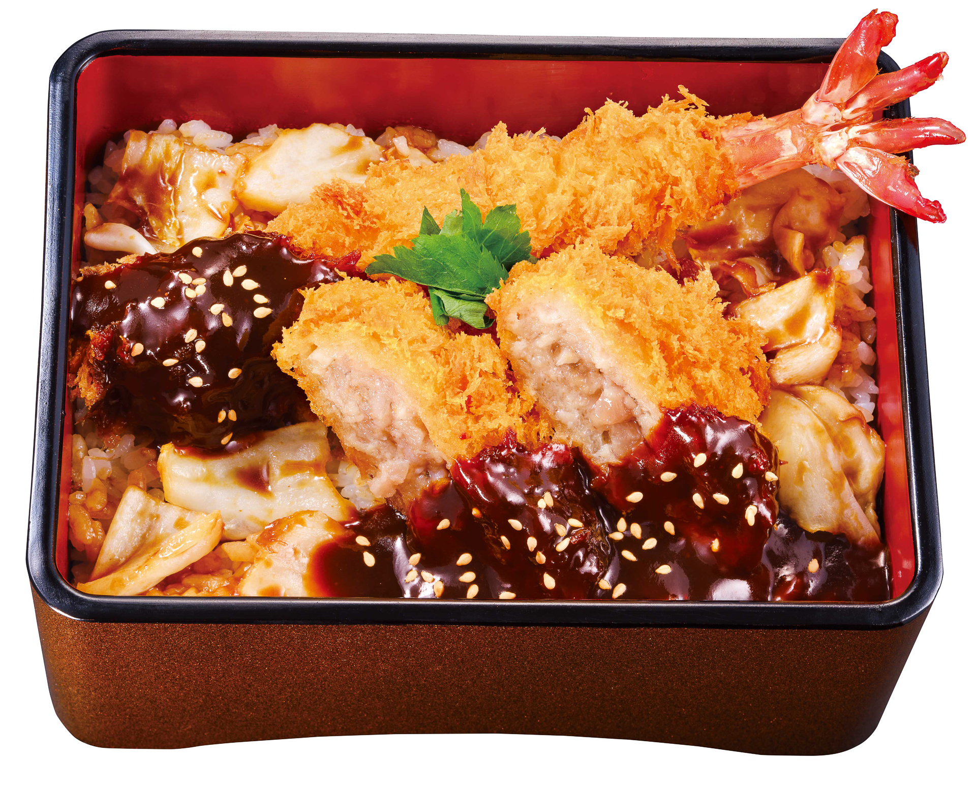 温玉を付けない「味噌かつ重」や「大海老とメンチかつの味噌かつ重」も登場