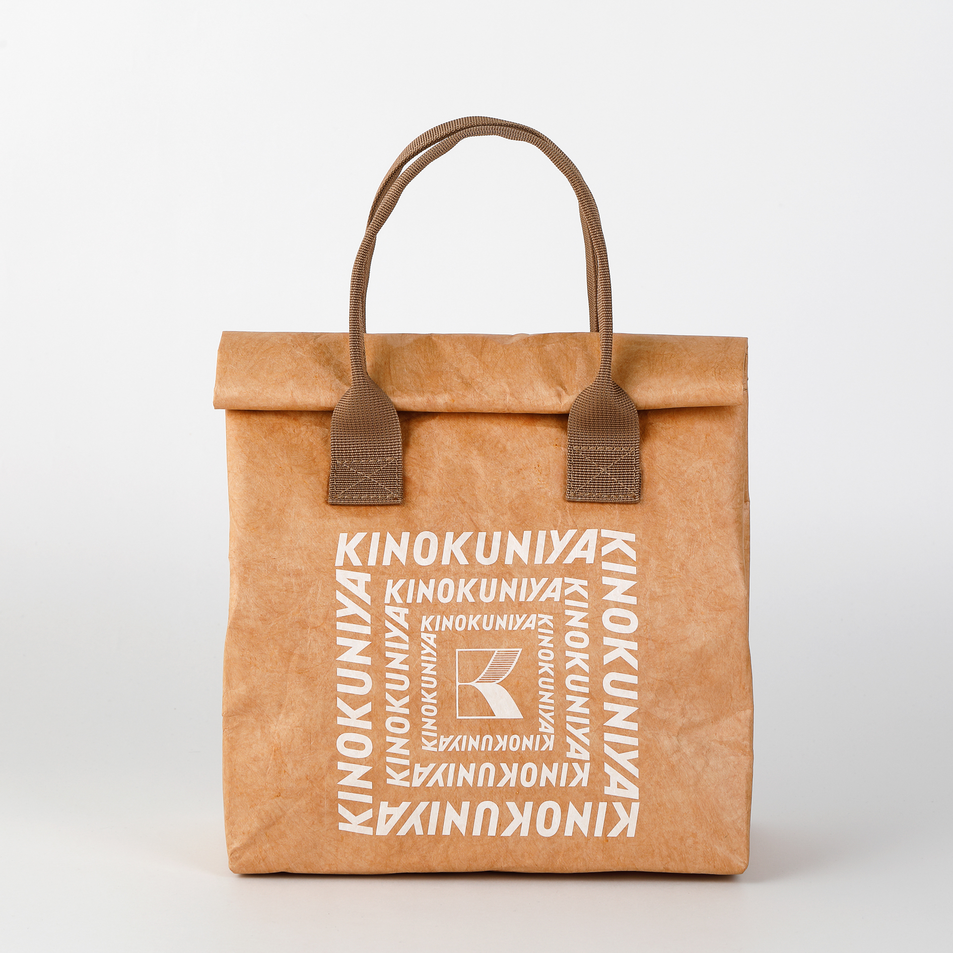 紀ノ国屋 リンクリーランチ保冷バッグ（ベージュ×ホワイト）