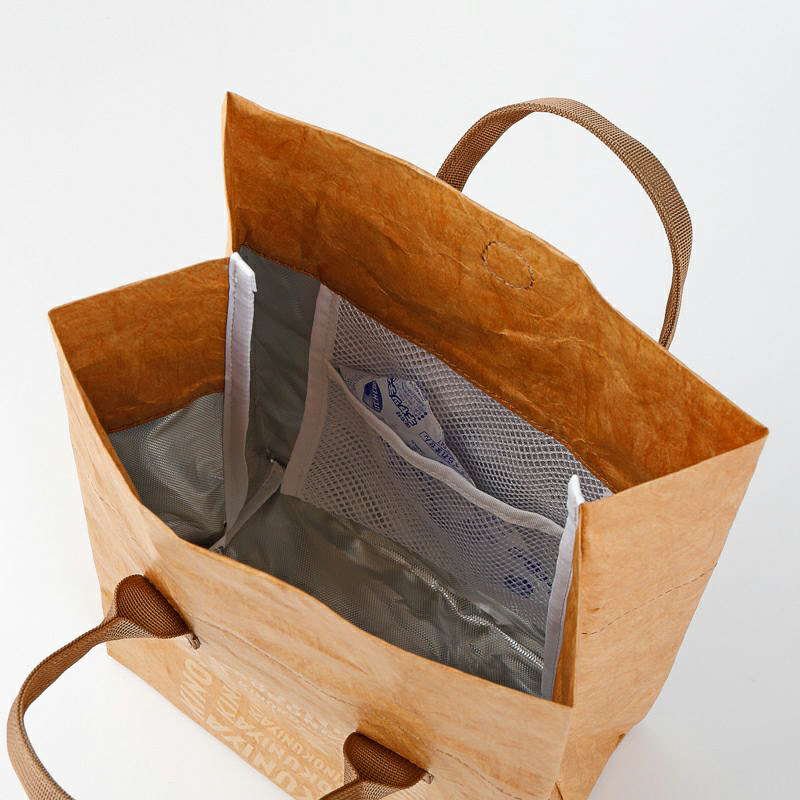 紀ノ国屋 リンクリーランチ保冷バッグ（ベージュ×クリーム）