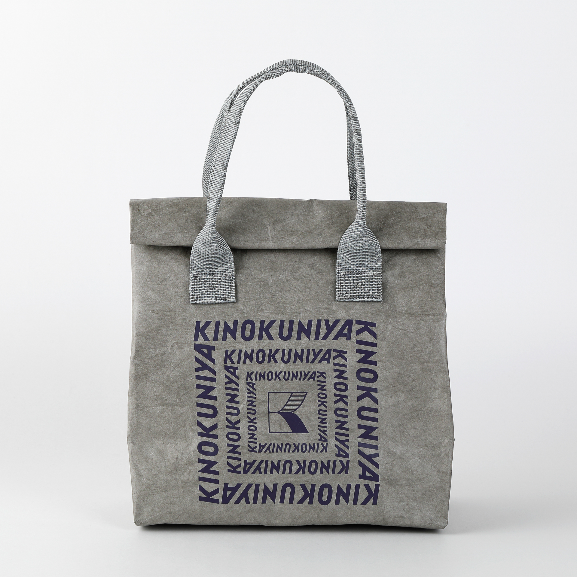 紀ノ国屋 リンクリーランチ保冷バッグ（グレー×ネイビー）