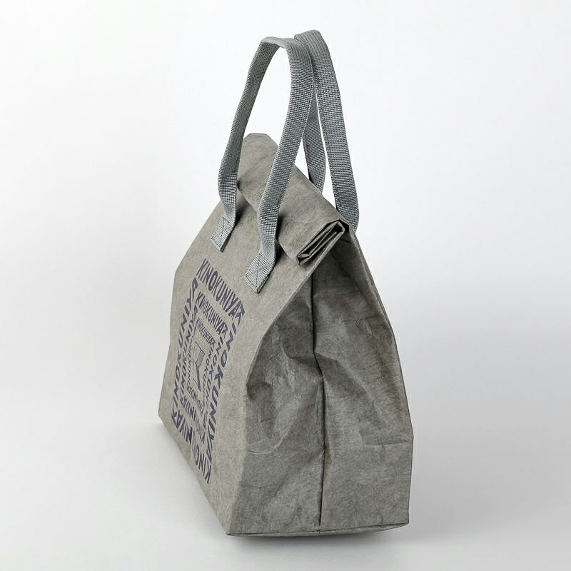 紀ノ国屋 リンクリーランチ保冷バッグ（グレー×ネイビー）