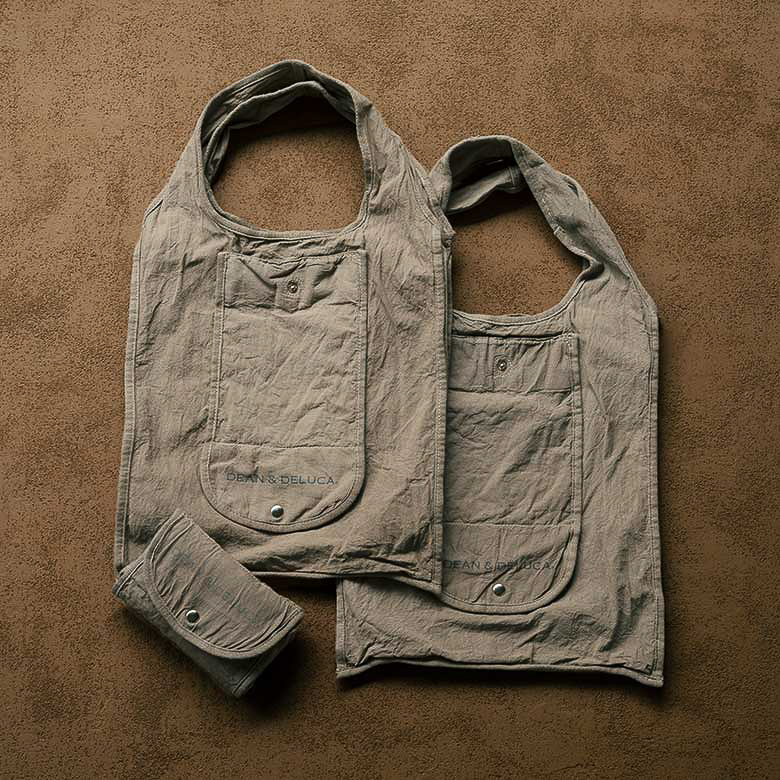 「珈琲染めショッピングバッグ」（ブラウン）