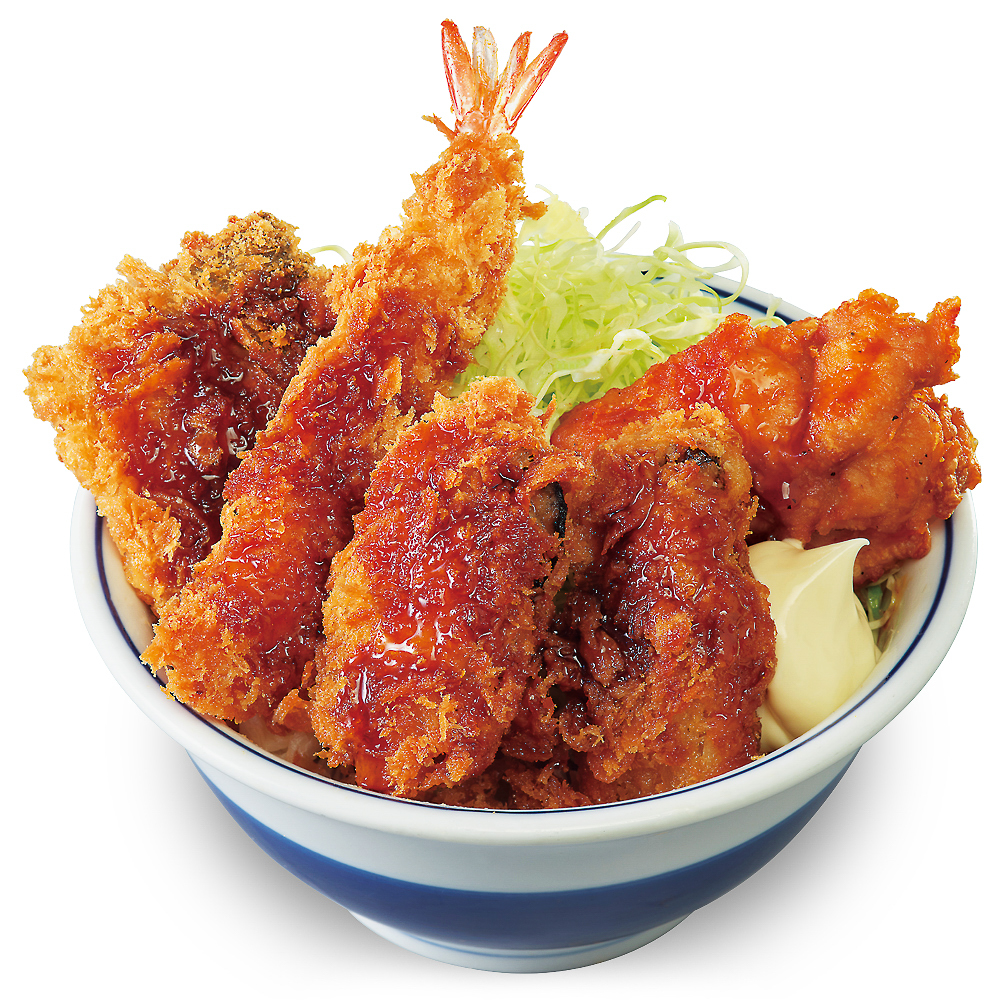 「秋の海鮮フライ丼」（979円/券売機店舗 980円）