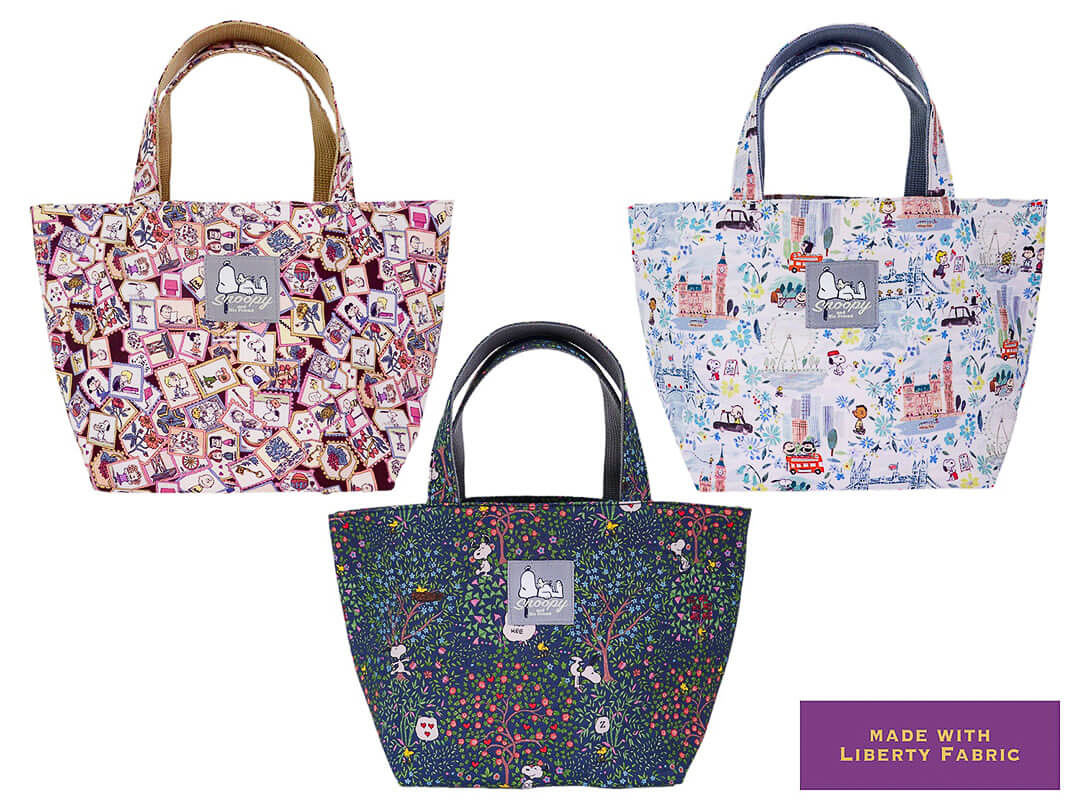 PEANUTS×リバティ・ファブリックス コラボ ランチトート