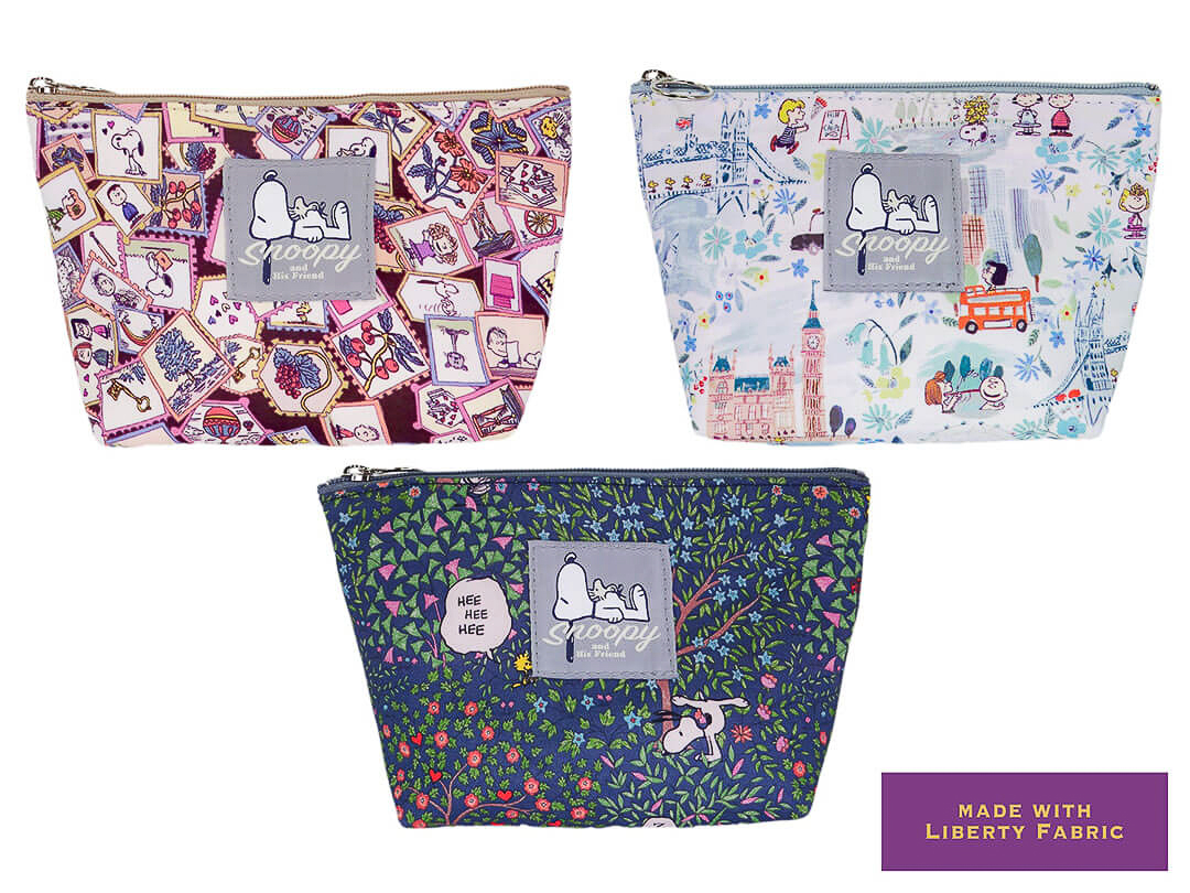 PEANUTS×リバティ・ファブリックス コラボ ポーチ
