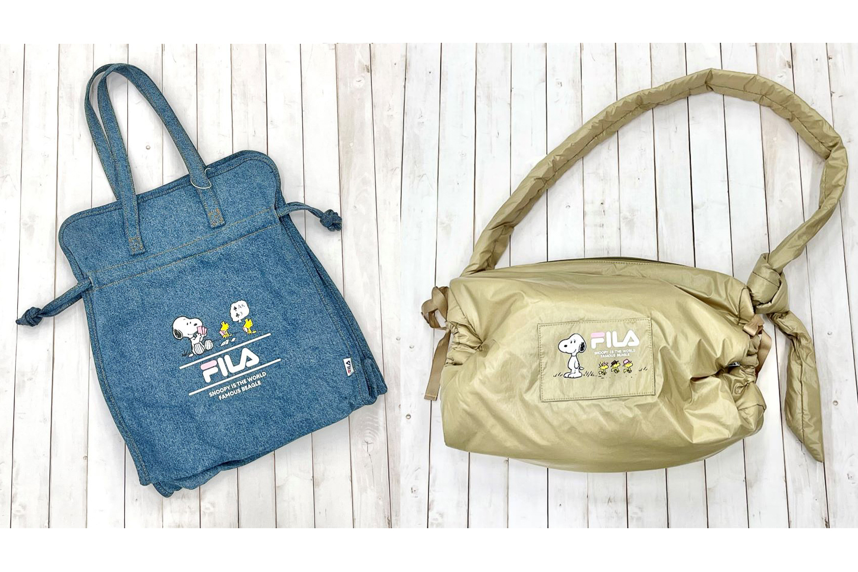 スヌーピータウンショップ「PEANUTS×FILA」コラボアイテム