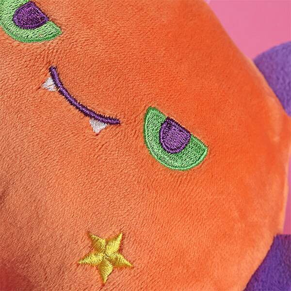 「リバーシブルポーチ」オレンジモンスター＆ネコ