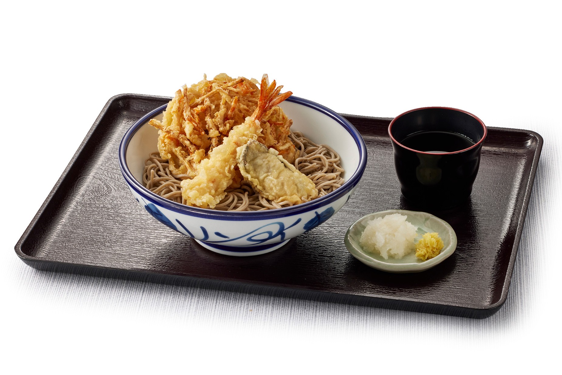 牡蠣とごぼうの冷やしそば