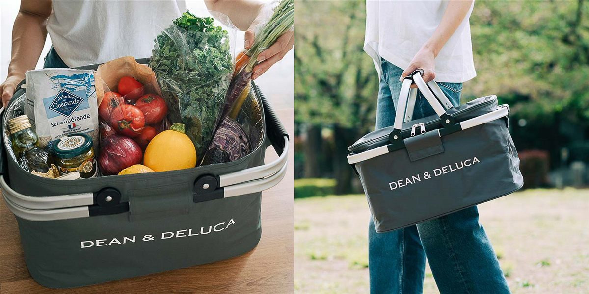DEAN & DELUCA「アルミハンドルクーラーバッグ チャコールグレー」（オンライン限定色）