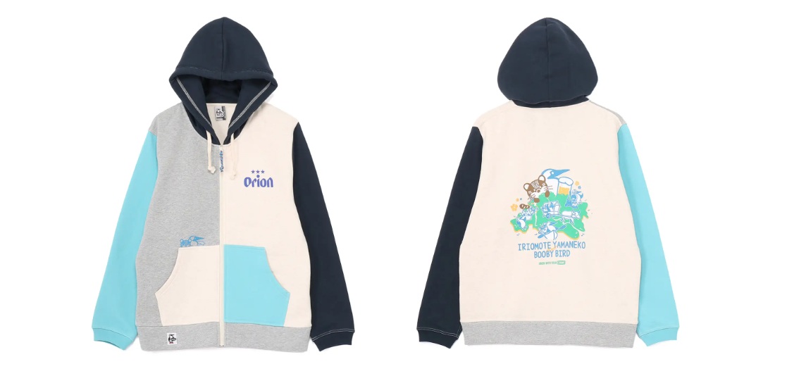 OWYCイリオモテヤマネコmeetsブービーバード ジップパーカーのクレイジーカラー