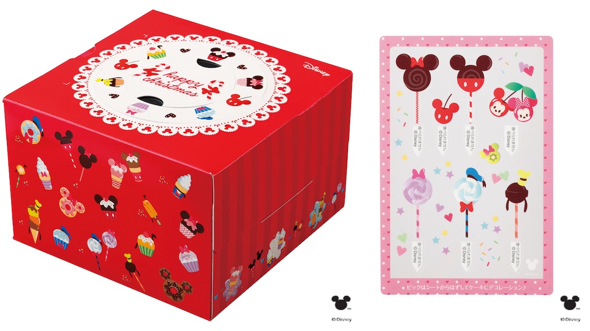 「『ミッキー&フレンズ』スイーツパーティー（オリジナルピックシート付き）（直径12cm 3996円）