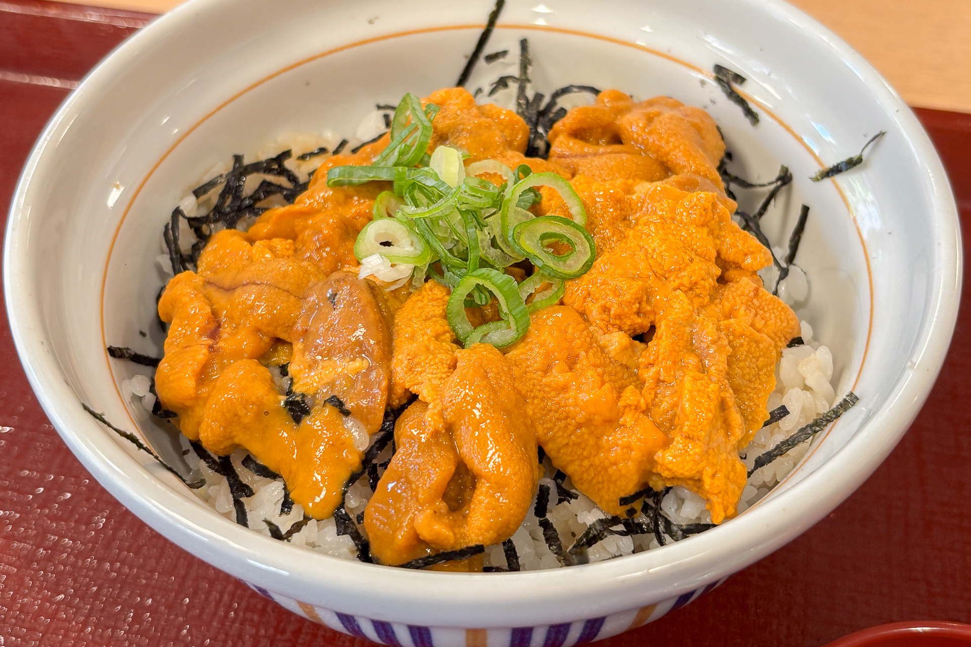 ウニがしっかりのっています