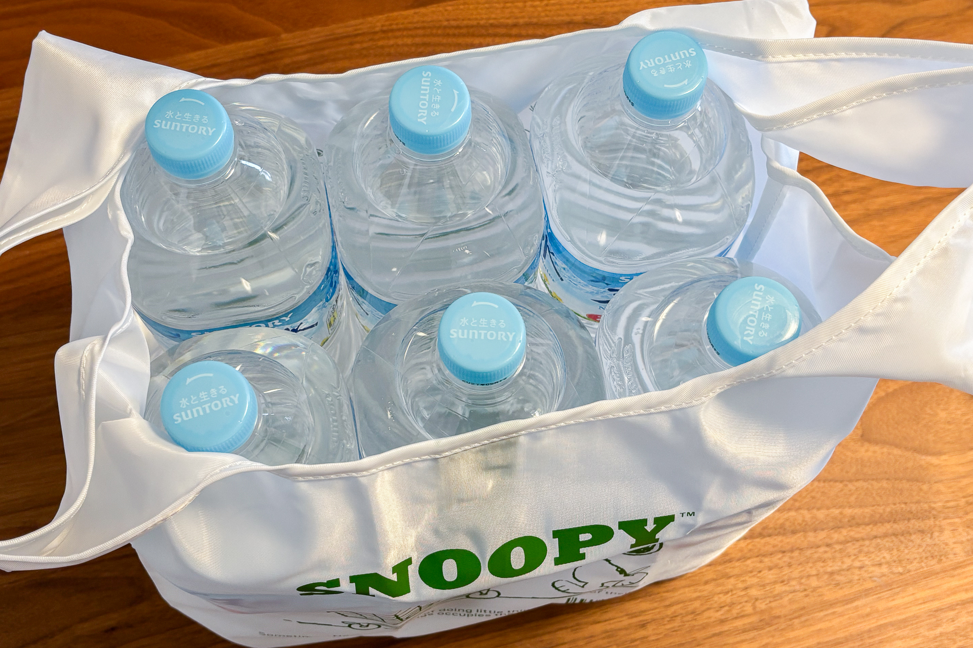 2Lのペットボトルが6本も入りました