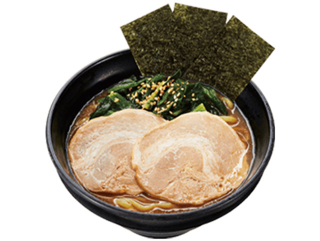 はじめ家監修 北陸家系 豚骨醤油ラーメン 倍盛り チャーシュー＆ほうれん草