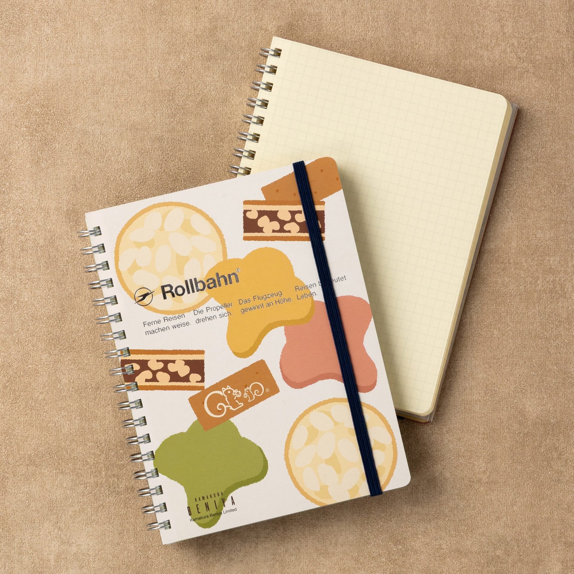 「ロルバーン ポケット付メモL（クルミッ子/リスくん/アソート）」（各935円）