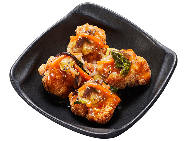 ジューシーとり唐揚げ 中華野菜あんかけ