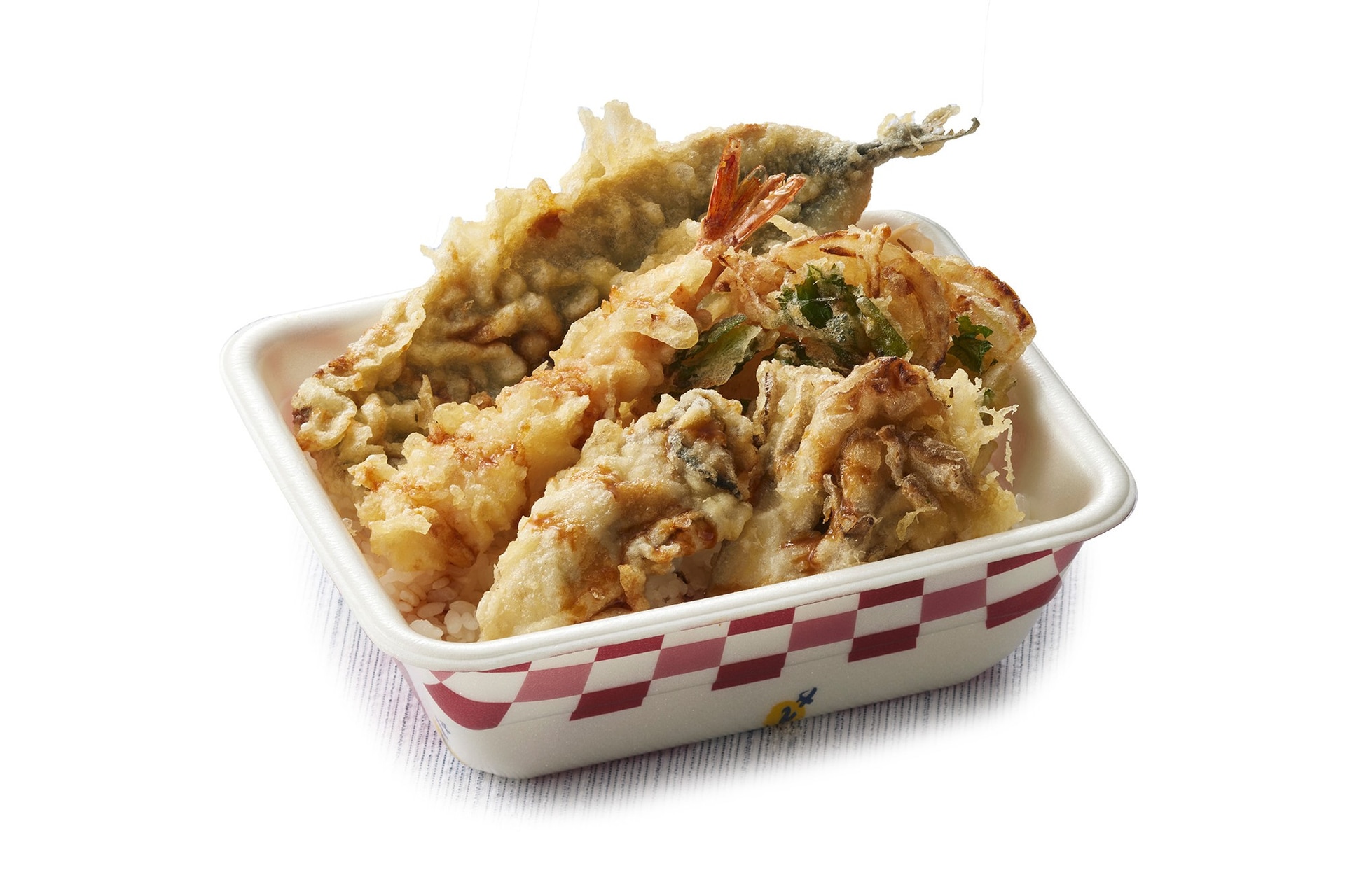 牡蠣と秋刀魚の秋天丼弁当（お新香付）