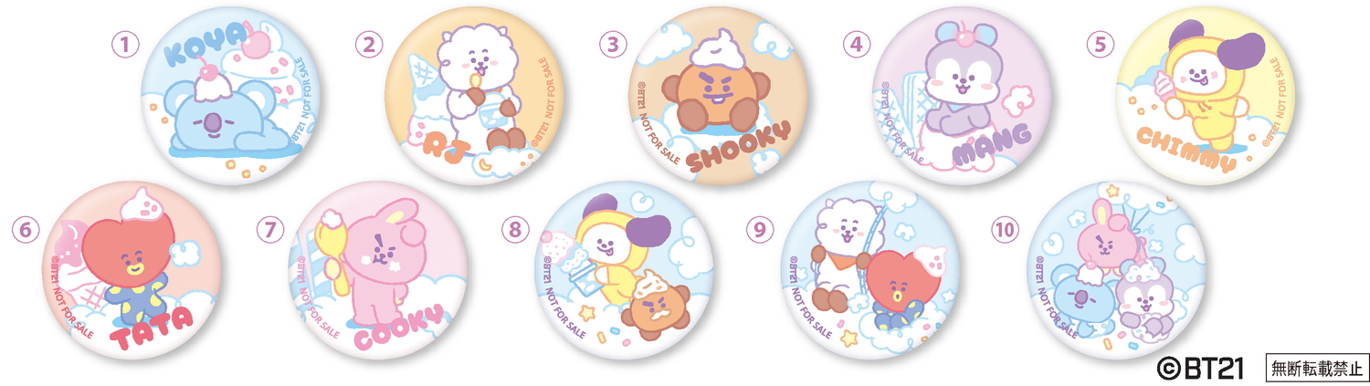 「缶バッジ」（全10種）