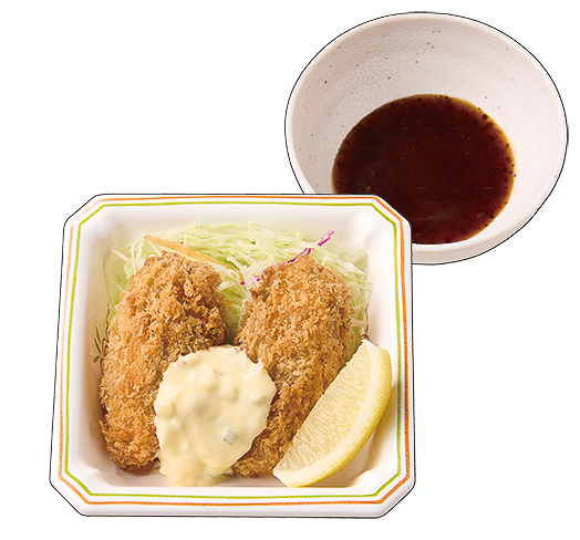 「かきフライ（単品）」（450円）