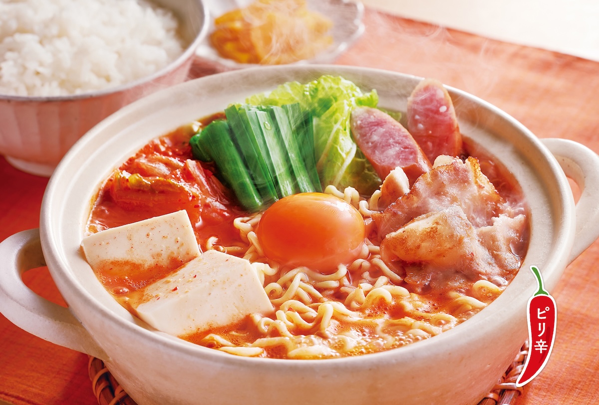 旨辛スープのキムチチゲ定食